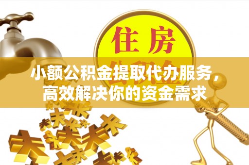 永宁小额公积金提取代办服务，高效解决你的资金需求