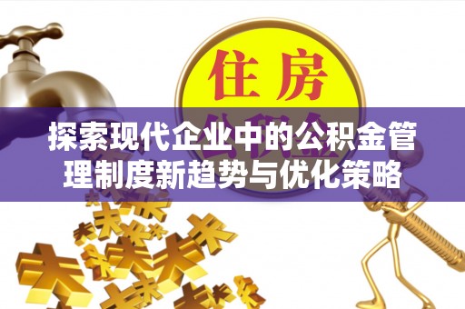 永宁探索现代企业中的公积金管理制度新趋势与优化策略
