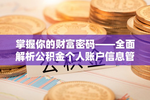 永宁掌握你的财富密码——全面解析公积金个人账户信息管理与优化