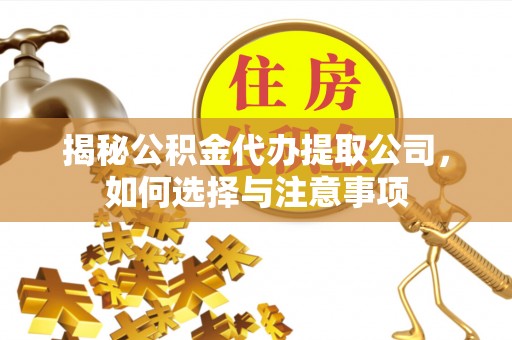 永宁揭秘公积金代办提取公司，如何选择与注意事项
