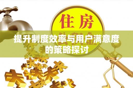永宁提升制度效率与用户满意度的策略探讨